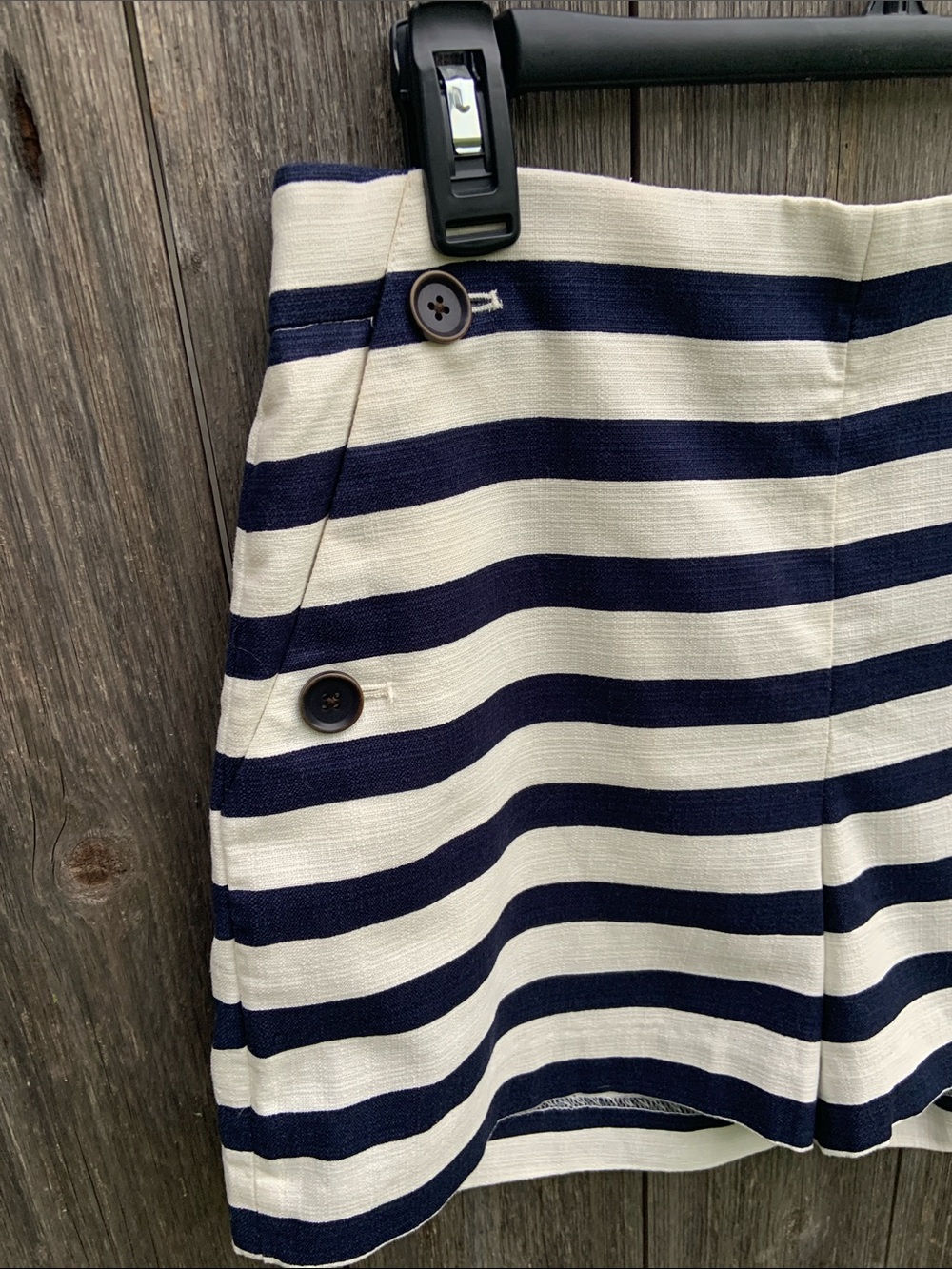 J. Crew Navy and Cream Striped Sailor Shorts 8 - Picture 2 of 8
